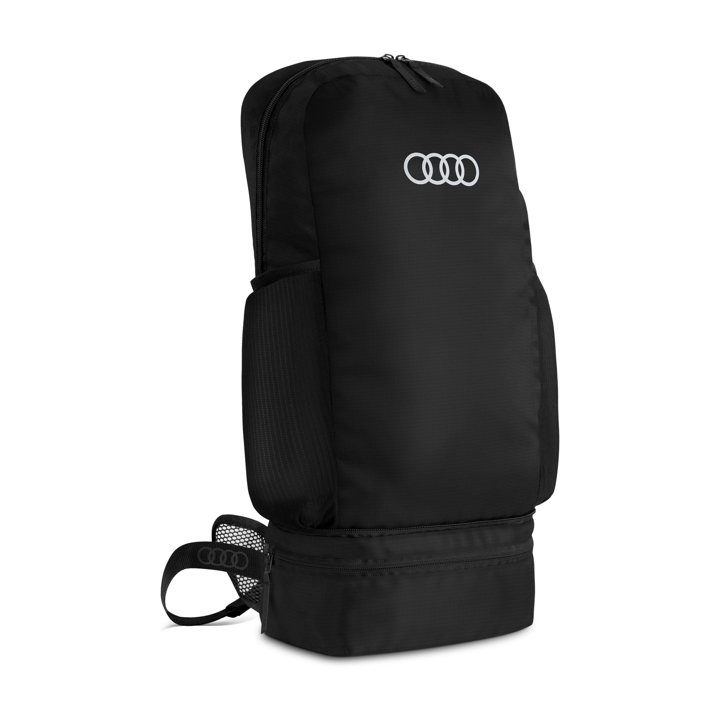 Audi Rucksack Umhängetasche Tasche Gürteltasche faltbar schwarz 