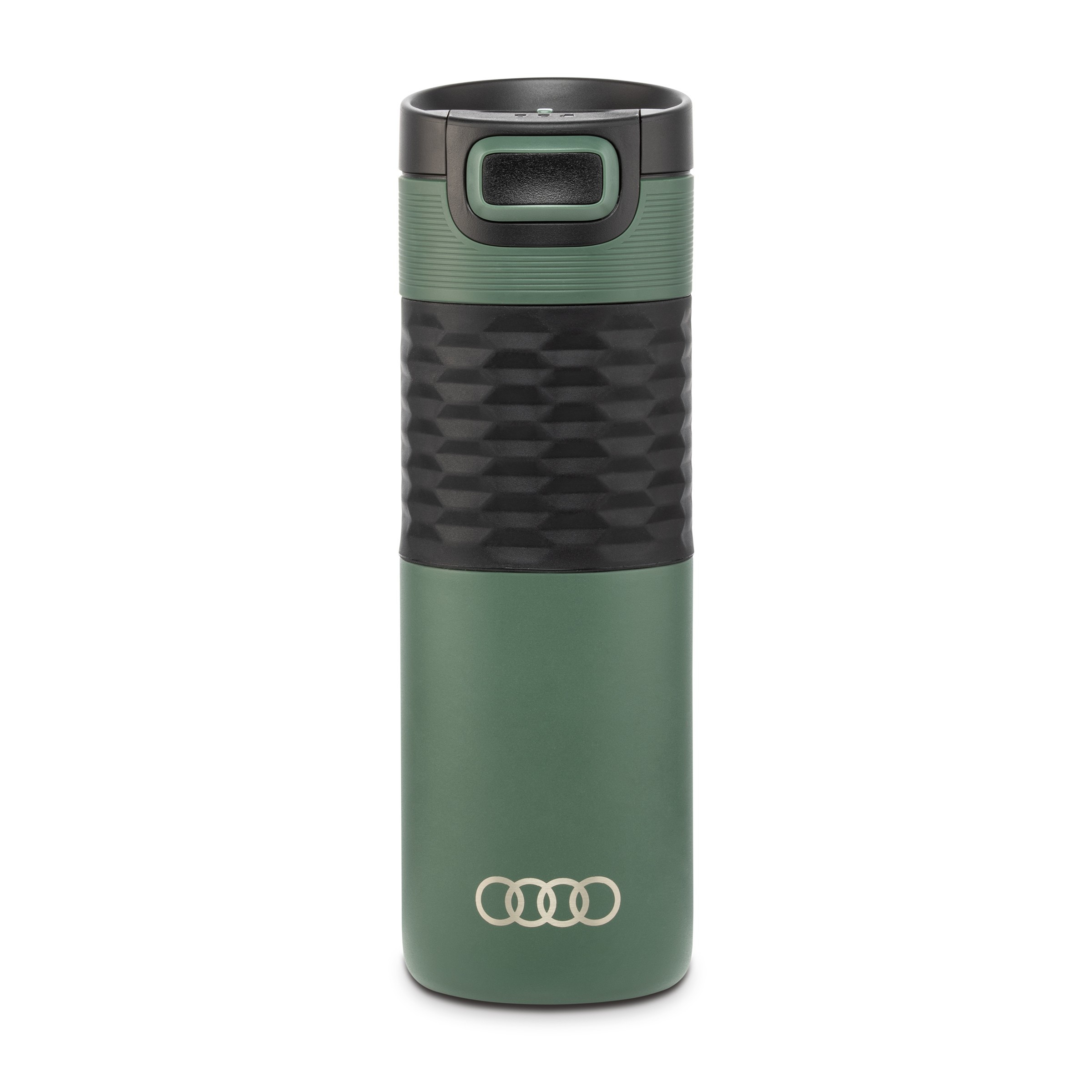 Audi Isolierbecher Isolierflasche Thermoflasche Edelstahl grün 0,5 L