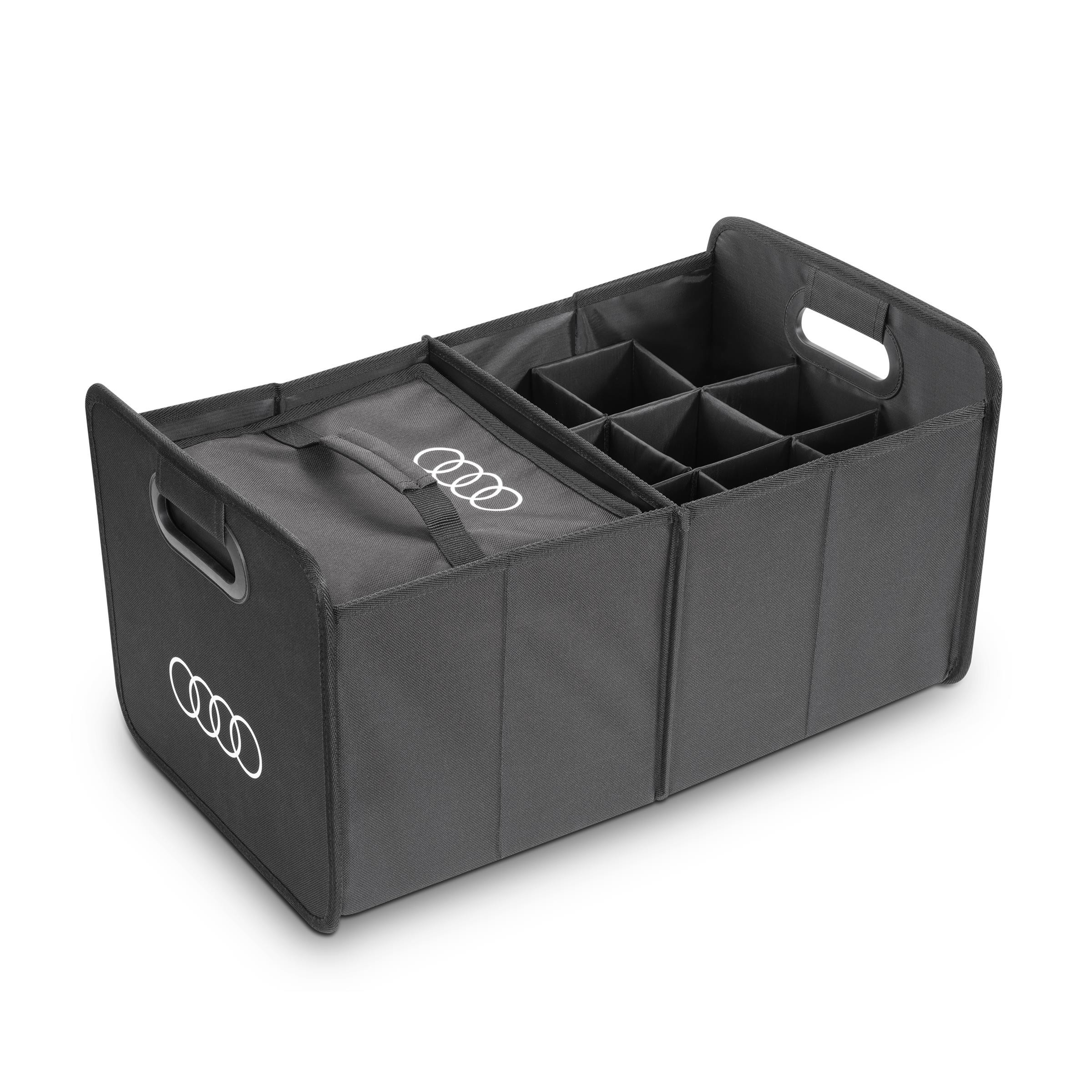 Audi Faltbox Gepäckkorb mit Kühltasche Kofferraum 30 Liter schwarz 3292600400