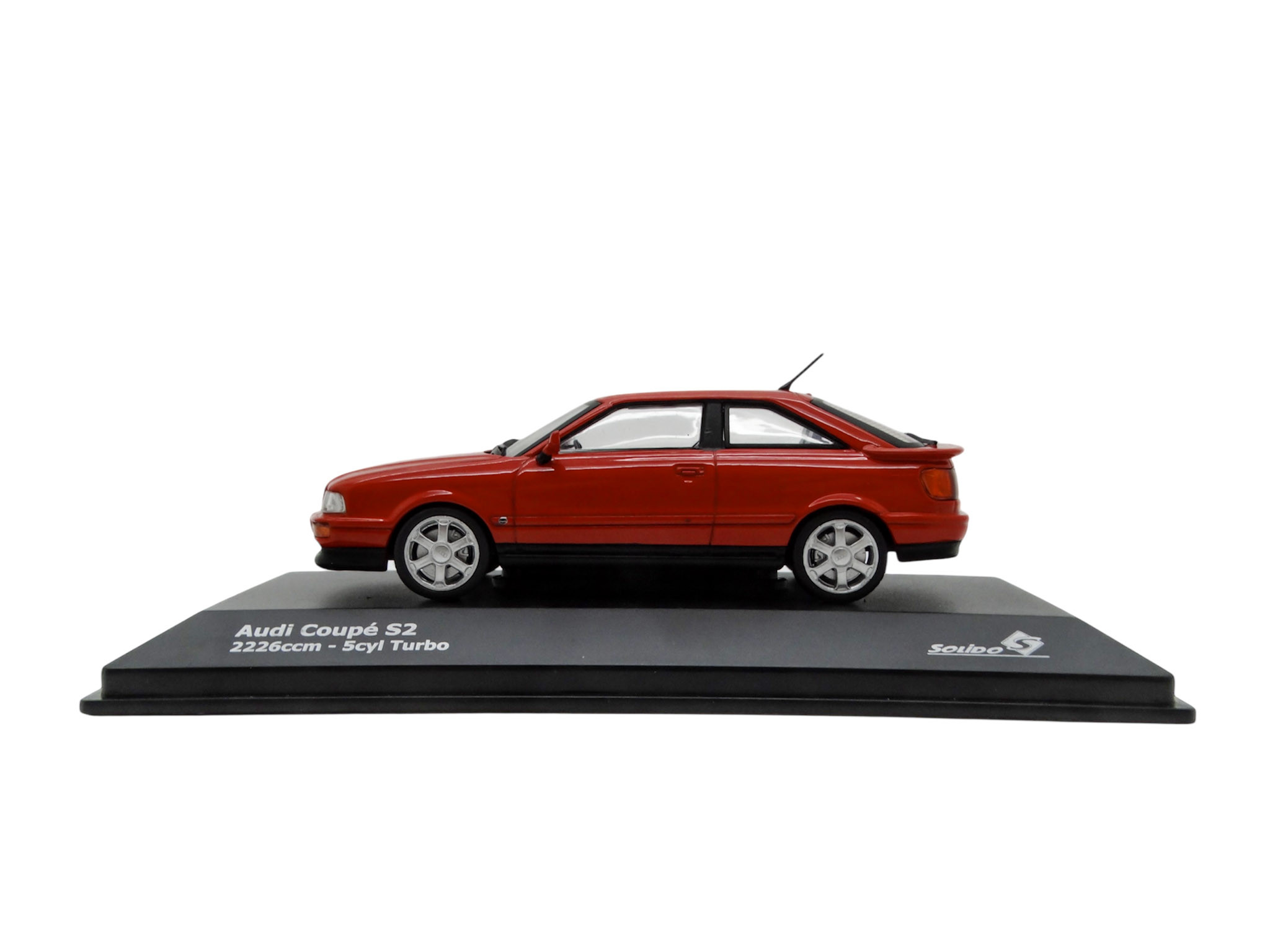 Audi Coupé S2 Modellauto Miniatur Modell 1:43 Solido Rot Laserrot A5-5930