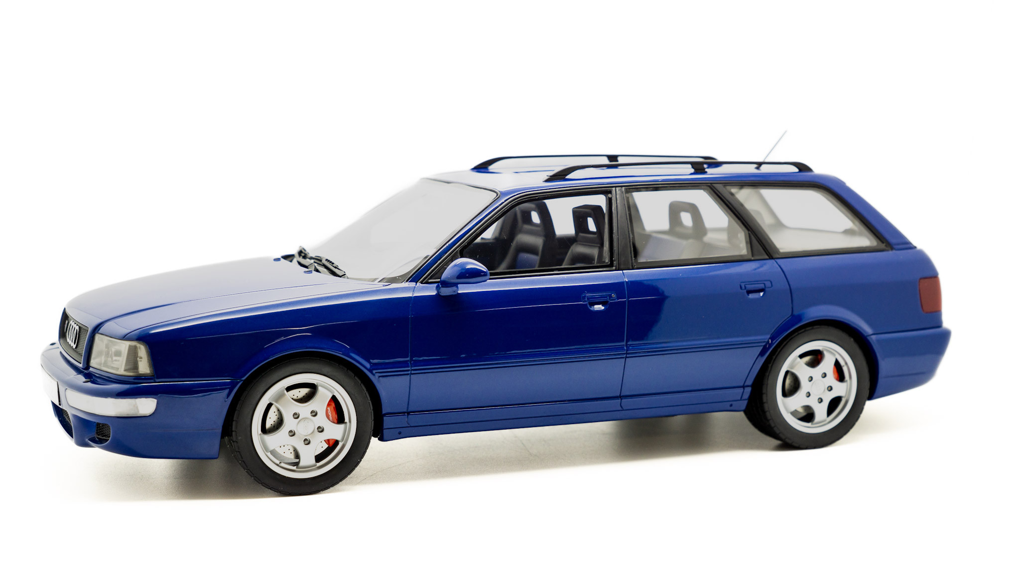 Audi Avant RS2 Modellauto 1:12 Miniatur Modell 1994 Solido blau RS-Blau