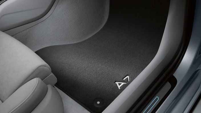 Original Audi A7 Stoffmatten Textilfußmatten Premium vorne + hinten 