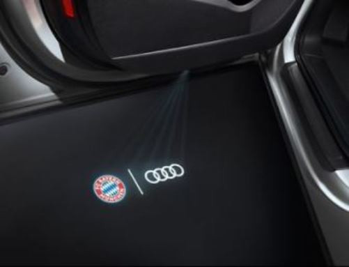 Original Audi LED Einstiegsleuchten FC Bayern - Audi Ringe 