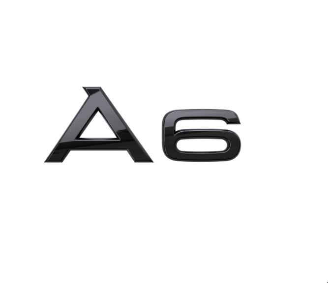 Original Audi A6 Schlüsselanhänger silberfarben Audi A6-Logo Edelstahl 