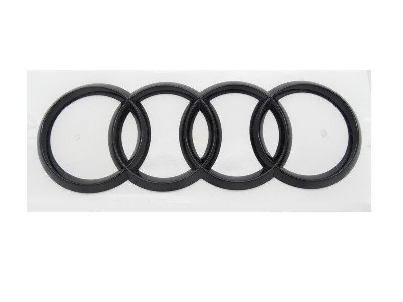 Original Audi Q8 SQ8 4M Ringe Emblem Schriftzug Logo Heckklappe schwarz glänzend