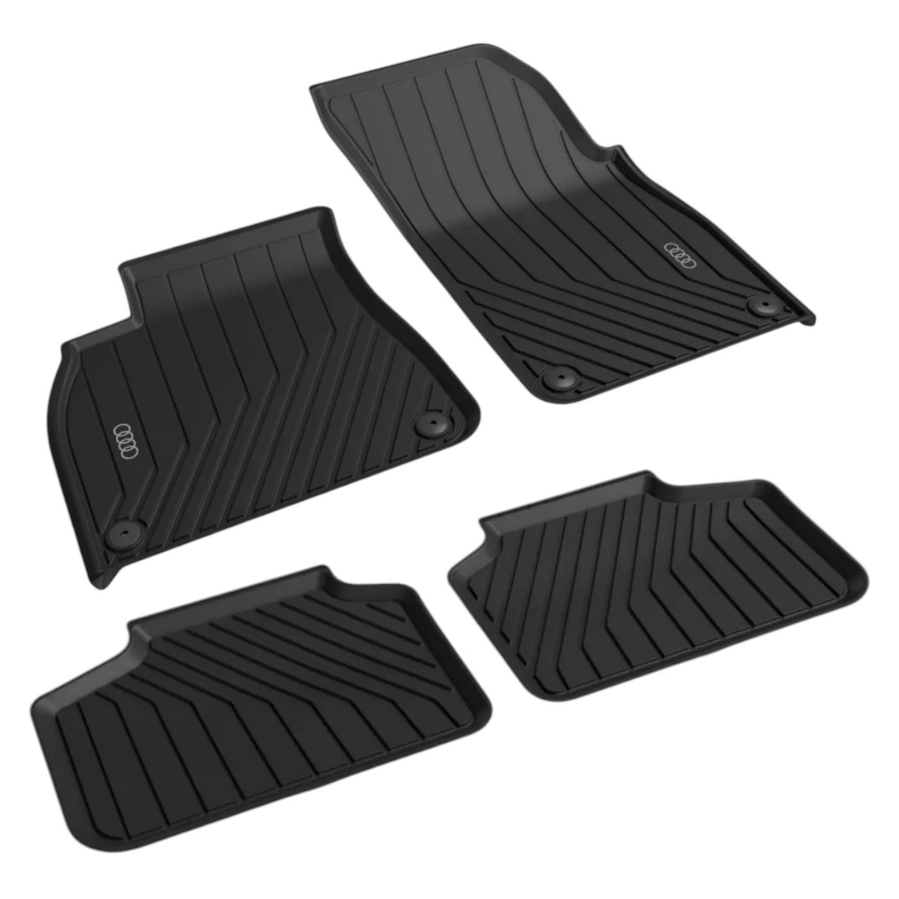 Original Audi Q7 (Typ G8) Gummimatten Gummifußmatten Set vorn + hinten schwarz