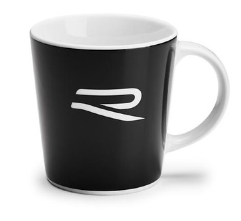 VW R-Line Tasse Becher Kaffeetasse Kaffeebecher R Logo schwarz - 5H6069601