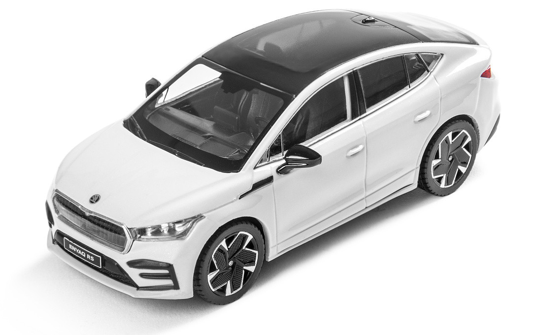 Skoda Enyaq Coupè RS Modellauto Miniatur Metall 1:43 Moon-Weiß 5LE099300 S9R