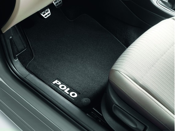 Original VW Polo V 6R Textilfußmatten Stoffmatten Premium vorn + hinten 