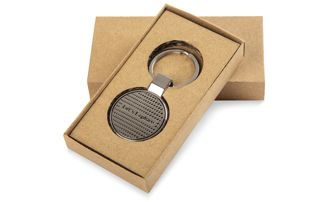 Skoda Schlüsselanhänger mit Chip Einkaufschip Token magnetisch Metall 6U0087010B