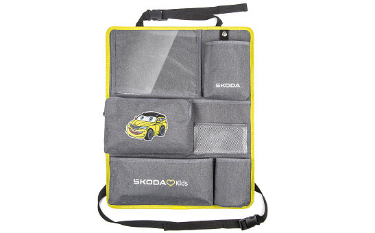 Skoda Rückenlehnenschutz Organizer Autositztasche Aufbewahrung Kinder 6U0087571A