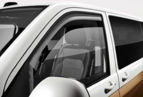 Original VW T5 T6 T6.1 Windabweiser Regenabweiser grau Türen vorne 