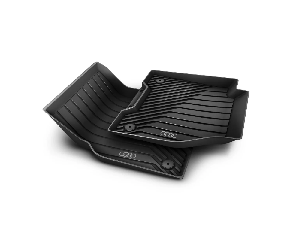 Original Audi Q6 e-tron Gummimatten Gummifußmatten schwarz vorne + hinten 4-tlg.