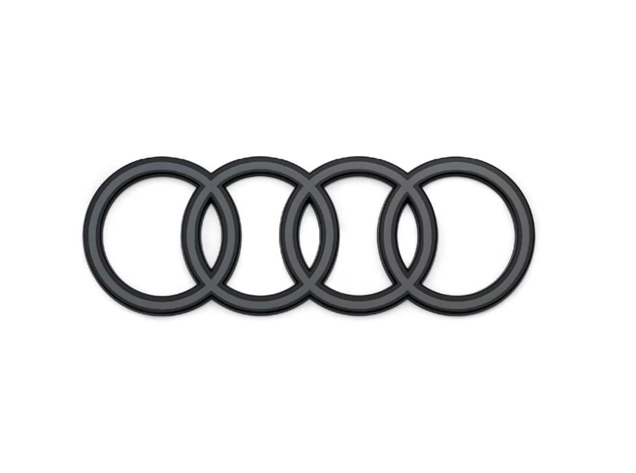 Original Audi A3 A5 A6 e-tron Ringe Emblem Schriftzug vorne Kühlergrill anthrazit