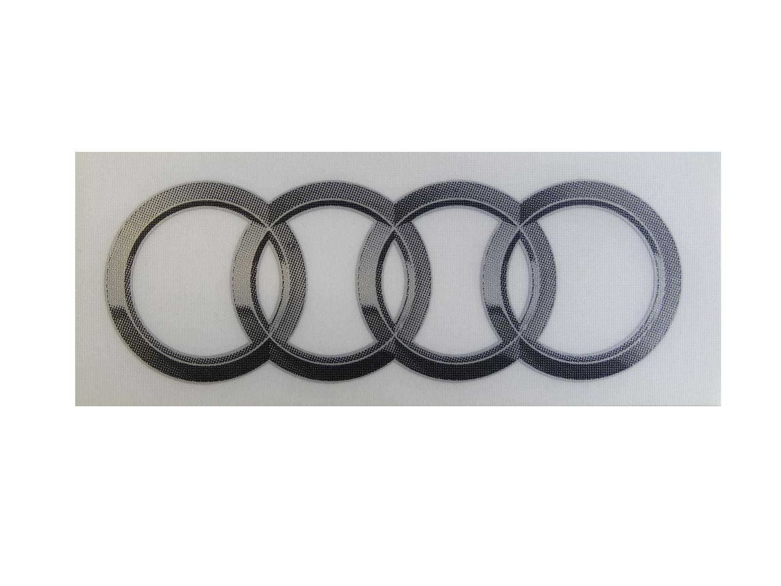  Original Audi Aufkleber Ringe Emblem Logo selbstklebend 