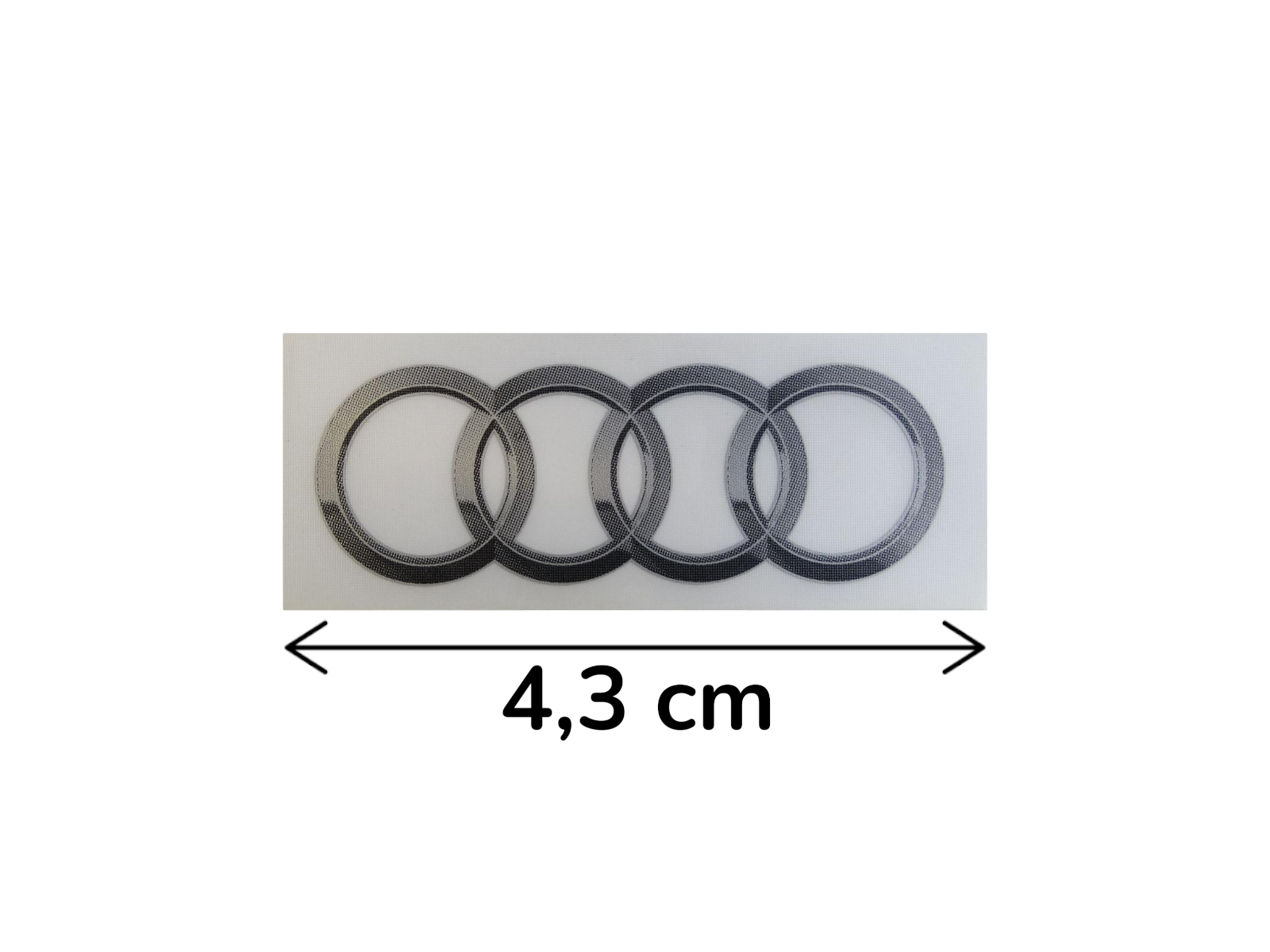  Original Audi Aufkleber Ringe Emblem Logo selbstklebend 8R0060306A