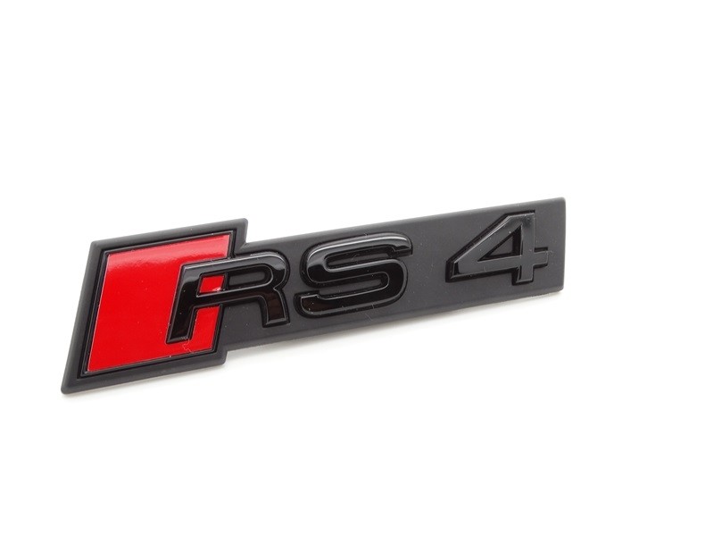 Original Audi RS4 Schriftzug Emblem Logo für Kühlergrill schwarz 8W0853736C T94