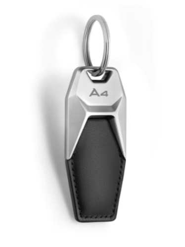 Audi Schlüsselanhänger Leder Motiv A4 schwarz 3181900604