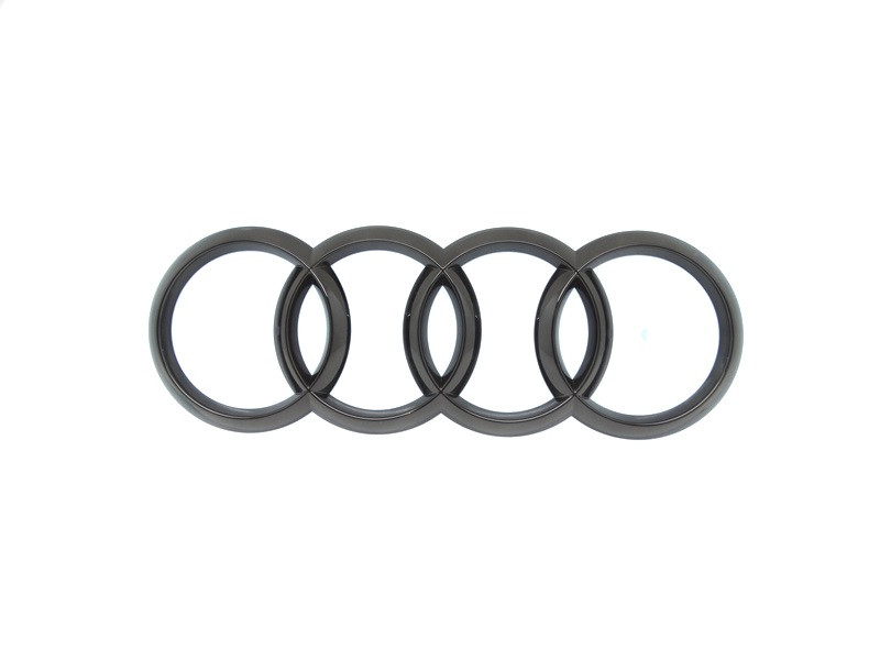 Original Audi TT TTRS Ringe Emblem Schriftzug Logo vorne schwarz glänzend