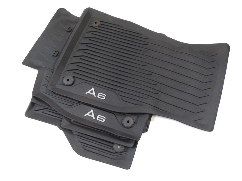 Kofferraummatte mit Ladekantenschutz passend für Audi A6 C8 Avant