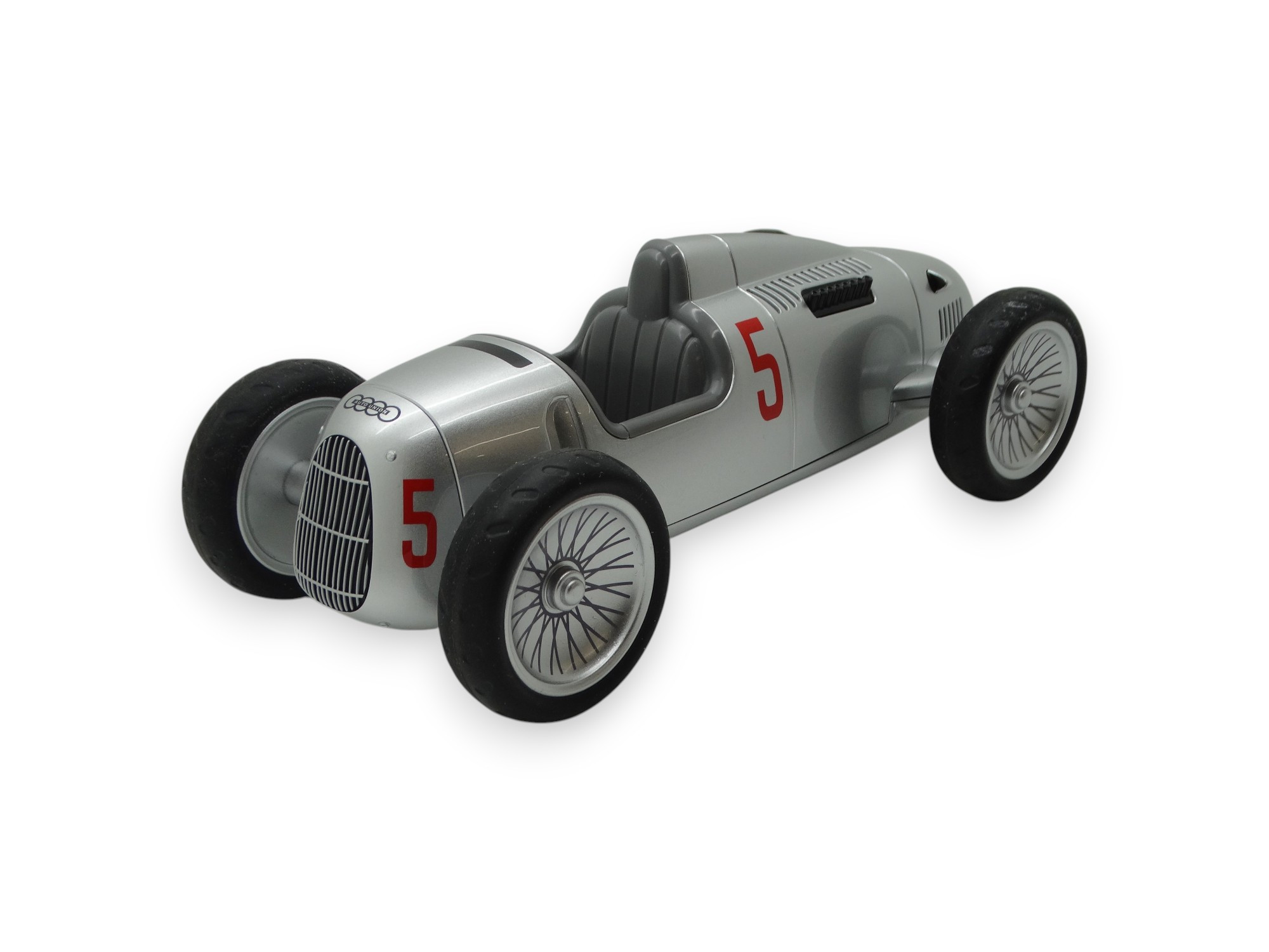 Auto Union Typ C Kinderspielzeug Spielzeugauto Miniatur 1:18 silber