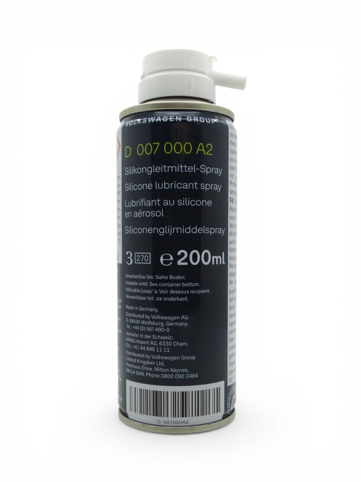 Original Volkswagen Silikongleitmittel-Spray Schmiermittel 200ml D 007000A2