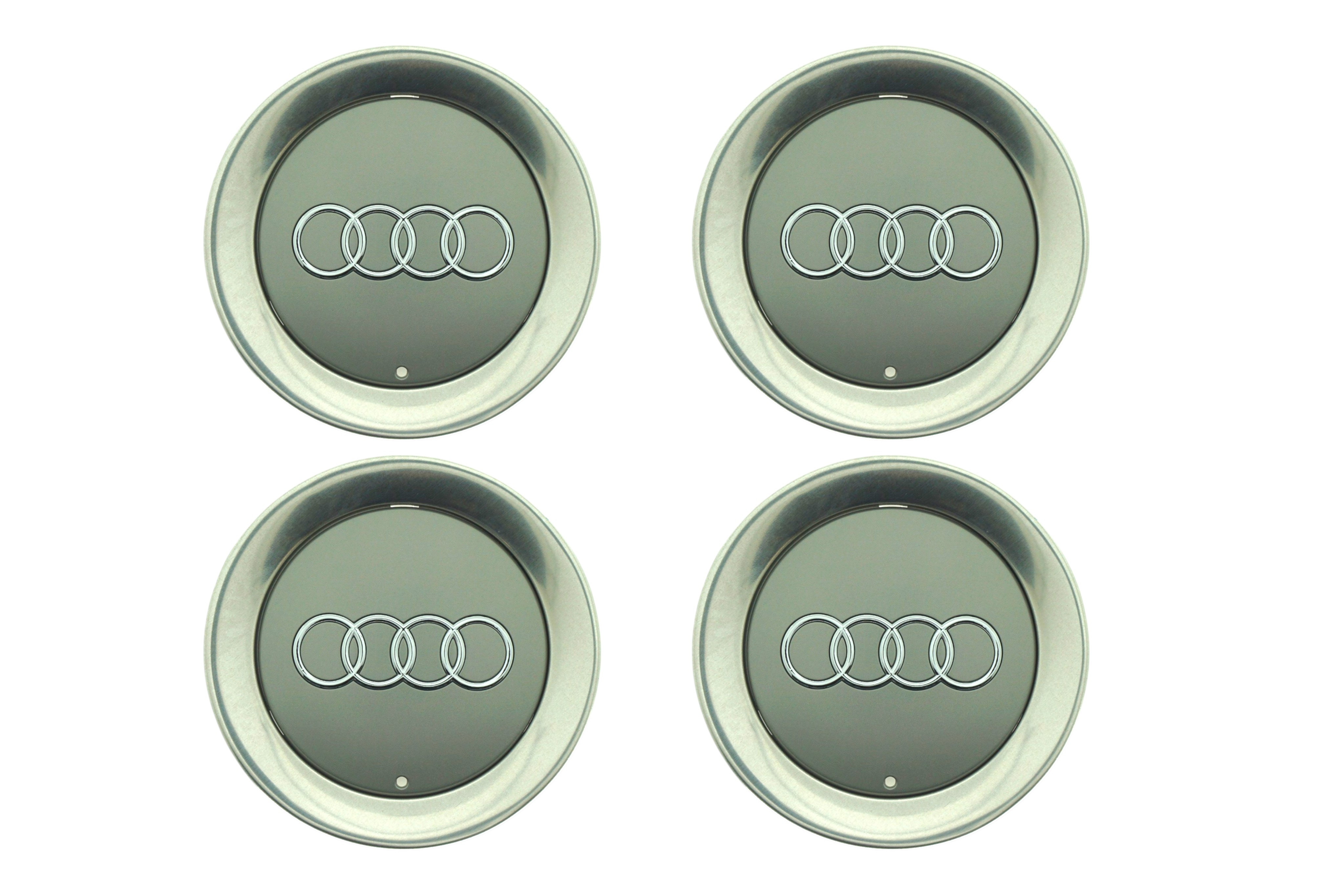 4x Original Audi A2 8Z A3 8L Nabendeckel Felgendeckel avussilber 16 Zoll 8Z0601165F Z17
