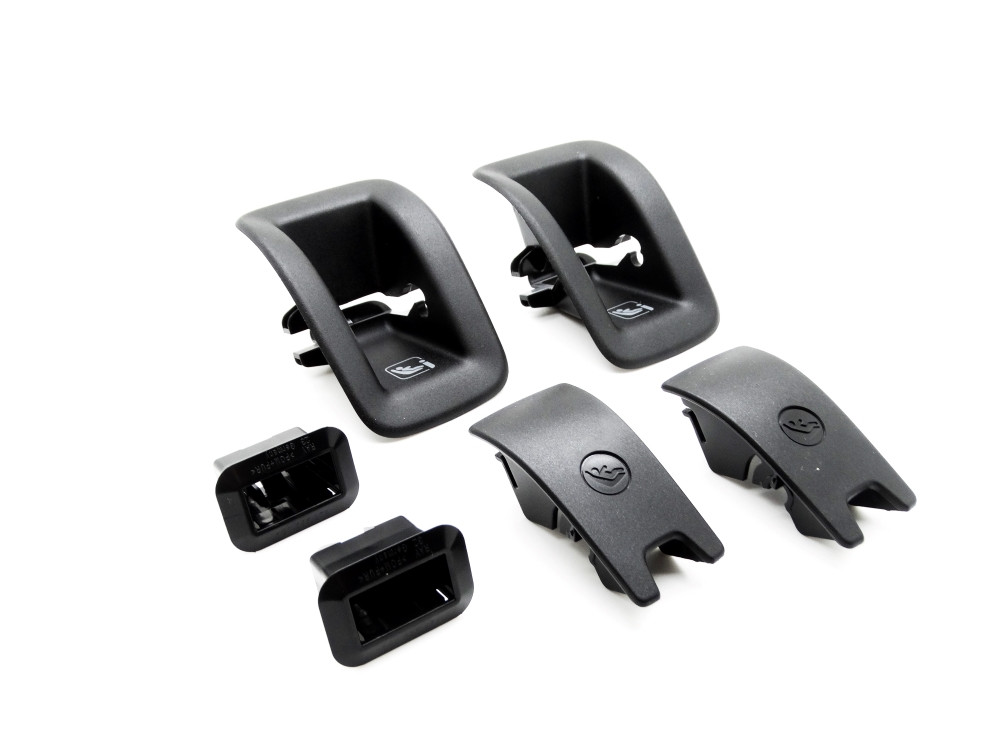 Original Audi A4 A5 A6 Montierhülsen Set für Kindersitz Isofix Abdeckung hinten