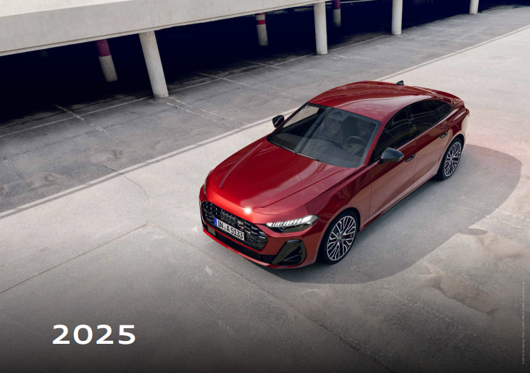 Wandkalender Fotokalender 2025 mit Audi Motiven Calender Bürokalender 59x42 cm