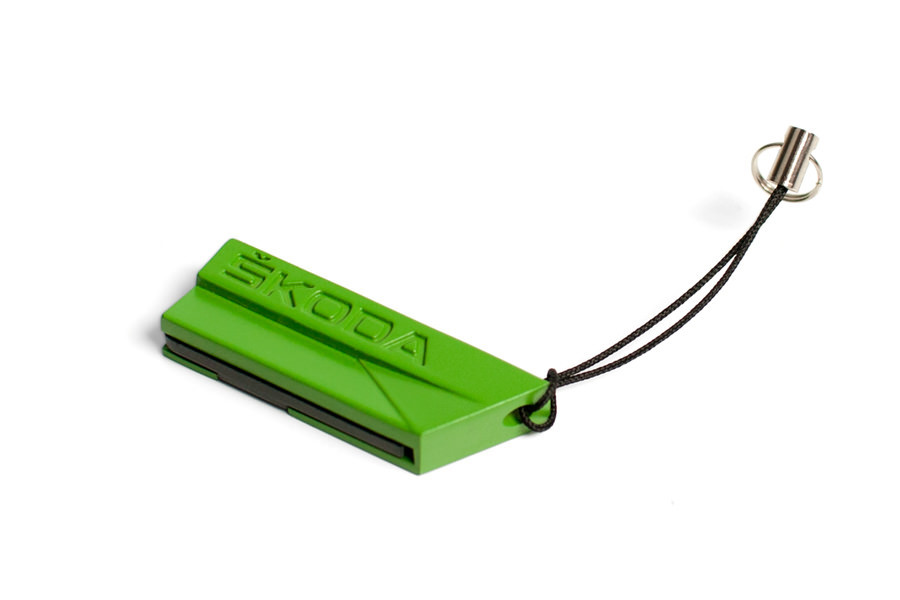 Skoda USB Stick 4GB Speicherstick Metall Schriftzug grün MVF03-470