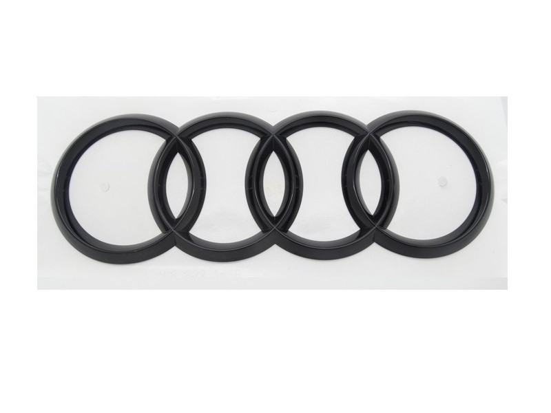 Original Audi A1 GB Ringe Emblem Schriftzug Logo Heckklappe schwarz glänzend