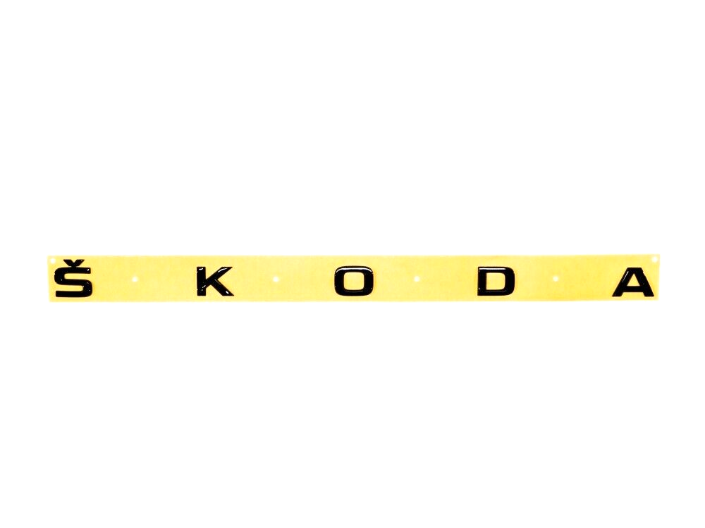 Original Skoda Fabia Schriftzug Emblem Logo hinten schwarz Blackline Heckklappe