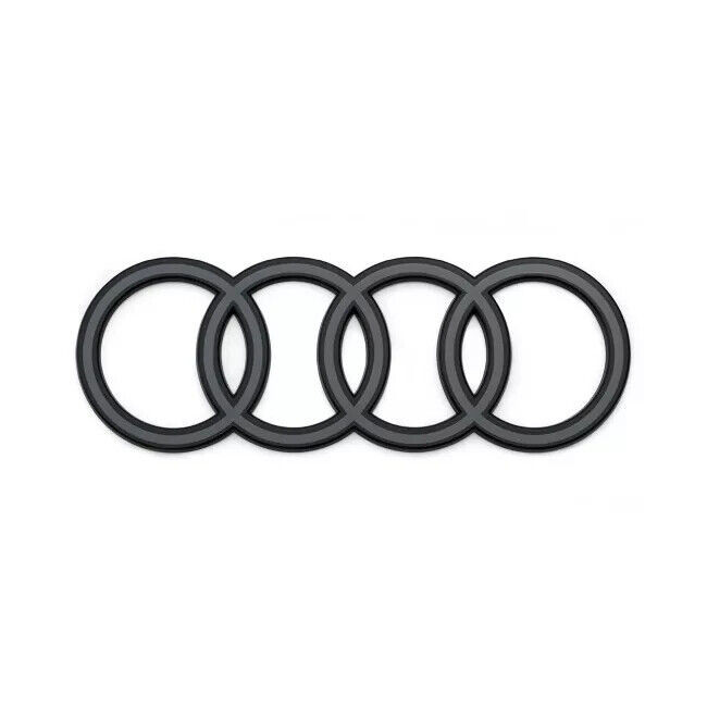 Original Audi Q8 / e-tron Ringe Emblem Schriftzug Logo Heckklappe anthrazitgrau