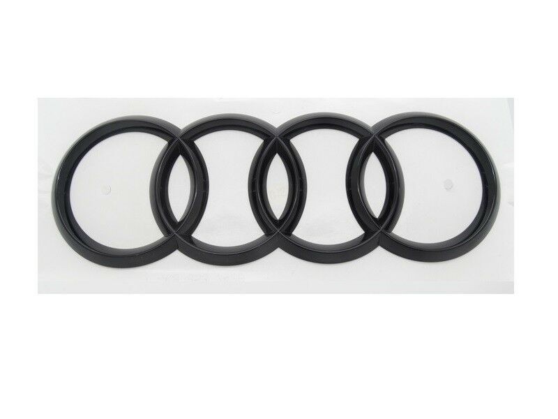 Original Audi Q3 Sportback Ringe Emblem Schriftzug Heckklappe schwarz glänzend