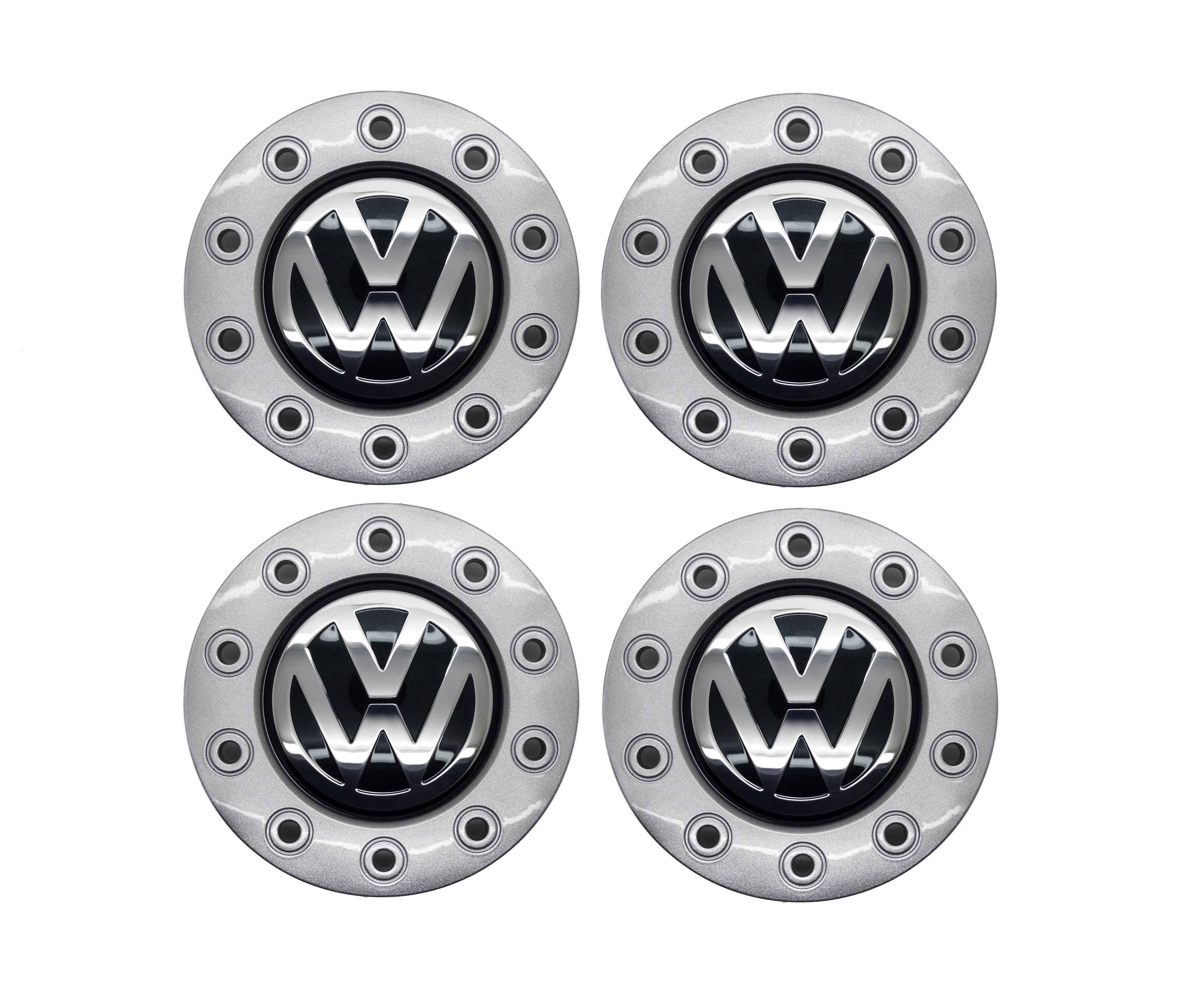 4x Original VW Golf 4 Nabendeckel Nabenkappen Radkappen grau 