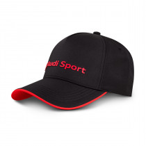 Audi Sport Cap Baseballcap Basecap Kappe Mütze gefüttert schwarz rot 3132501200