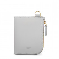 Audi Damen Minibörse Geldbörse Portemonnaie Geldbeutel grau Leder 3152400400