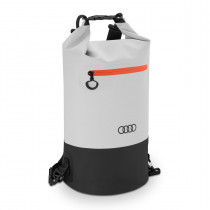 Audi Dry Bag Ringe Rucksack Packsack Rolltop wasserdicht hellgrau 3152400700