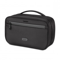 Audi Kulturtasche Kulturbeutel Kosmetikbeutel Tragegriff schwarz