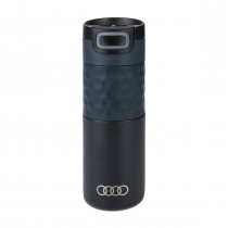 Audi Isolierbecher Isolierflasche Thermoflasche Edelstahl schwarz 