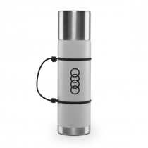 Audi Isolierbecher Isolierflasche Thermosflasche Edelstahl grau 3292400800