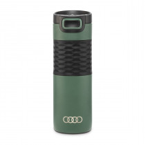 Audi Isolierbecher Isolierflasche Thermoflasche Edelstahl grün 0,5 L