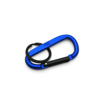 Original VW Schlüsselanhänger Karabiner R-Emblem blau schwarz 3B4087010  287