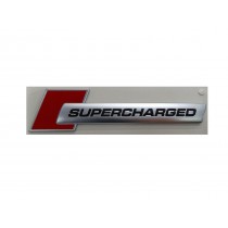 Audi RS Supercharged Schriftzug Emblem Logo Rot 