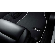 Original Audi A6 4F Premium Velours Stoffmatten Textilfußmatten vorne 