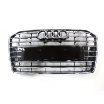  Original Audi A6 4G Kühlergrill schwarz glänzend chrom