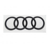 Original Audi Q8 SQ8 4M Ringe Emblem Schriftzug Logo Heckklappe schwarz glänzend