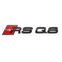 Original Audi RS Q8 Schriftzug Emblem Logo Plakette schwarz glänzend