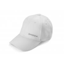 Skoda Baseballcap Cap Baseballkappe Kappe Mütze verstellbar weiß 6U0084300D 084