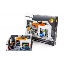 Skoda Baukasten COBI Servicezentrum Service Station 1:35 Bausteine 6U0087558